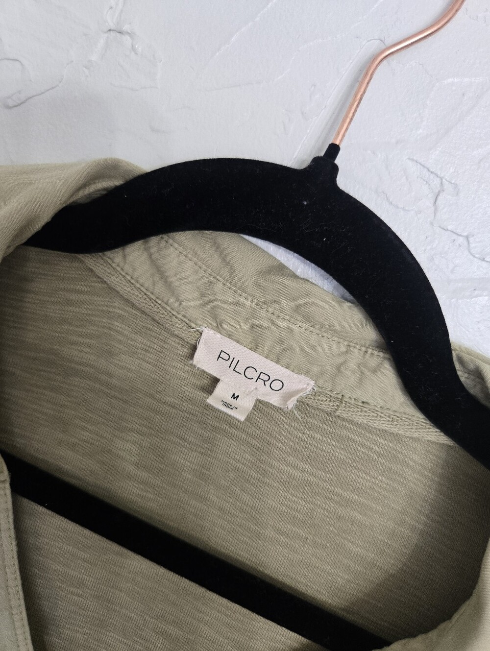 Anthro Pilcro Babydoll Flowy Cotton Sage Green Top, M - Picture 9 of 11